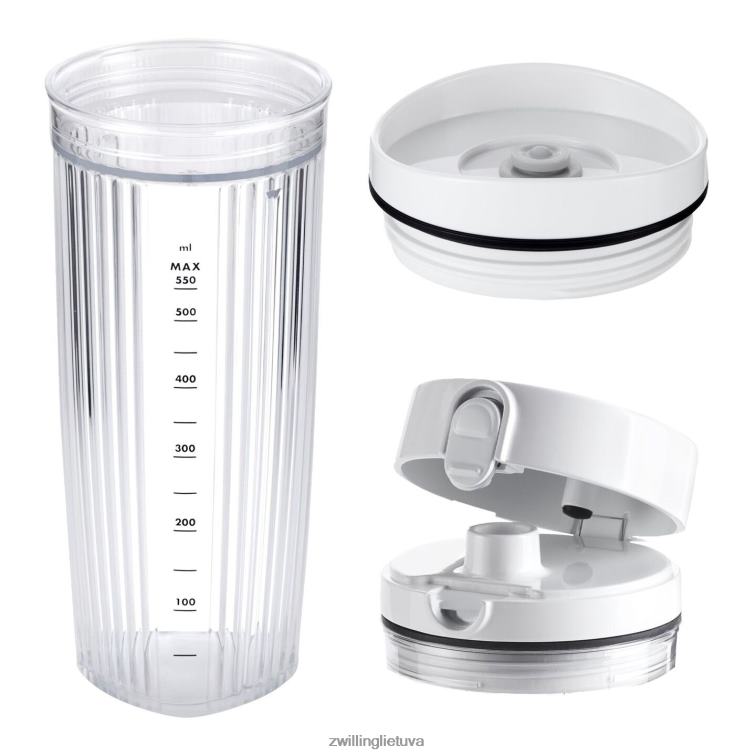 Zwilling enfinigy asmeninis blenderio indelis su gėrimo dangteliu ir vakuuminiu dangteliu - baltas elektrikai 8X8Z2X576