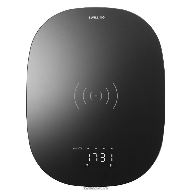 Zwilling enfinigy belaidžio įkrovimo virtuvinės svarstyklės - juodos elektrikai 8X8Z2X577