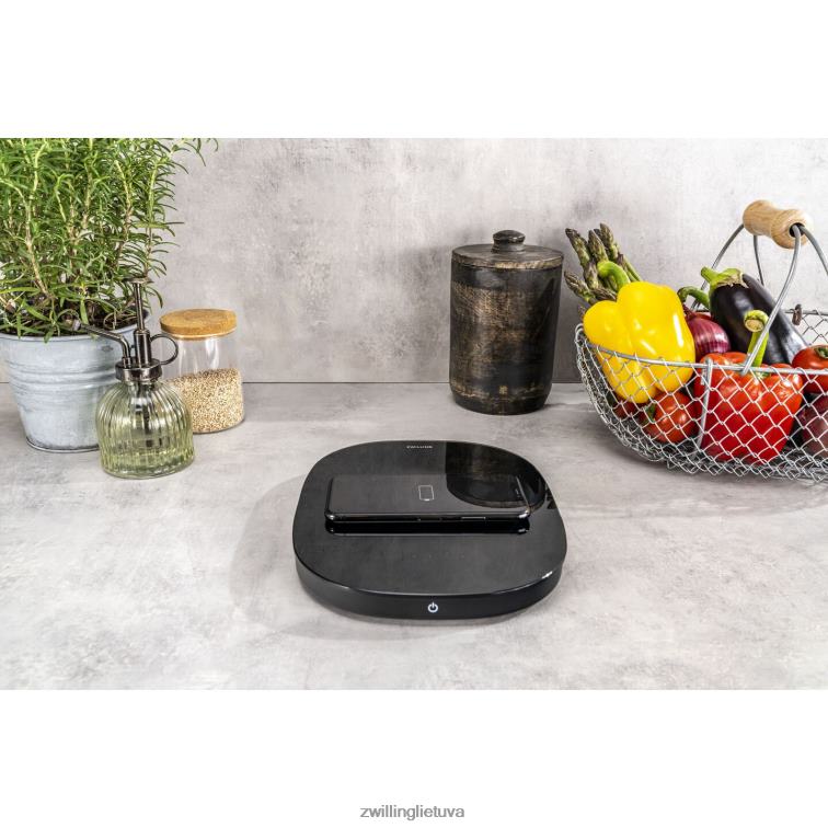 Zwilling enfinigy belaidžio įkrovimo virtuvinės svarstyklės - juodos elektrikai 8X8Z2X577