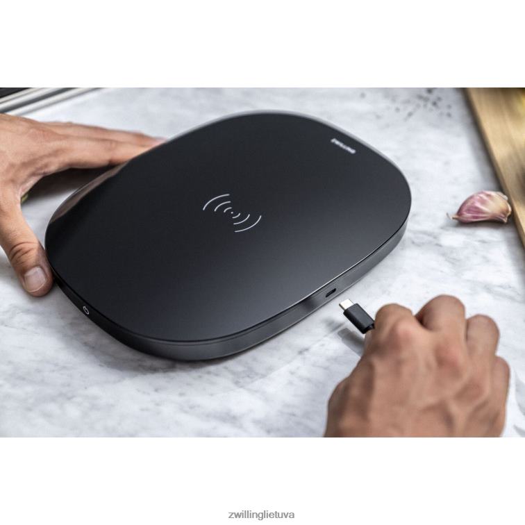 Zwilling enfinigy belaidžio įkrovimo virtuvinės svarstyklės - juodos elektrikai 8X8Z2X577