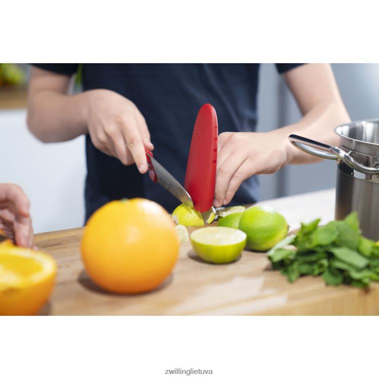 Zwilling twinny 4,25 colio, virėjo peilis, raudonas stalo įrankiai 8X8Z2X98