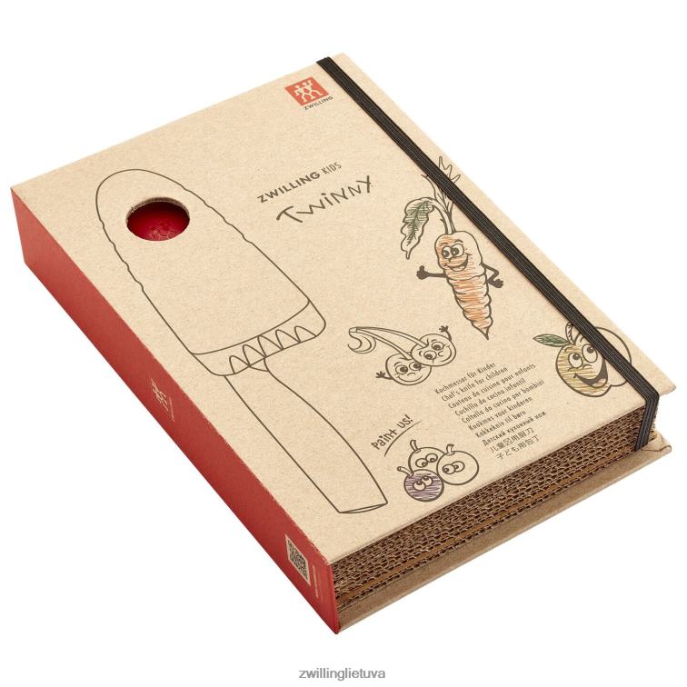 Zwilling twinny 4,25 colio, virėjo peilis, raudonas stalo įrankiai 8X8Z2X98