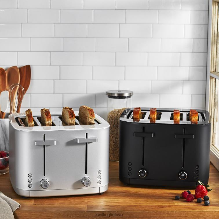 Zwilling enfinigy 4 angų skrudintuvas – sidabrinis – atnaujintas stalo įrankiai 8X8Z2X561