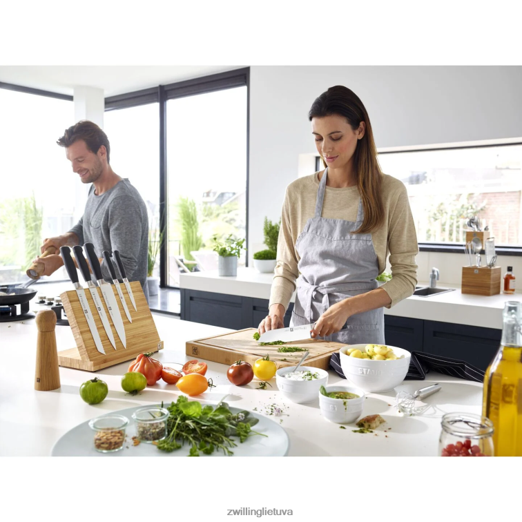 Zwilling keturių žvaigždučių 5,5 colio paruošiamasis peilis su dantytu kraštu stalo įrankiai 8X8Z2X418