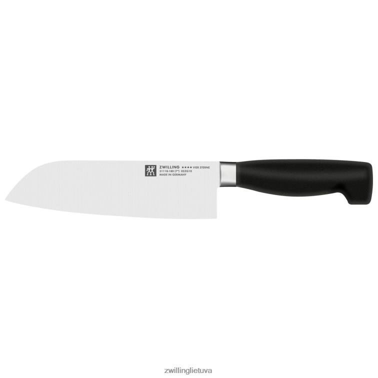 Zwilling keturių žvaigždučių 7 colių, plono krašto santoku stalo įrankiai 8X8Z2X389