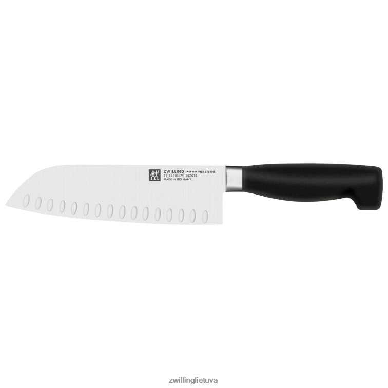 Zwilling keturių žvaigždučių 7 colių, tuščiavidurio krašto santoku stalo įrankiai 8X8Z2X37