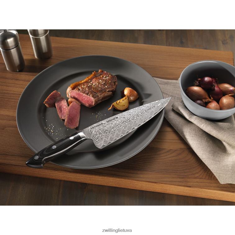 Zwilling kramer - euroline nerūdijančio damasko kolekcija 6 colių, šefo peilis stalo įrankiai 8X8Z2X251