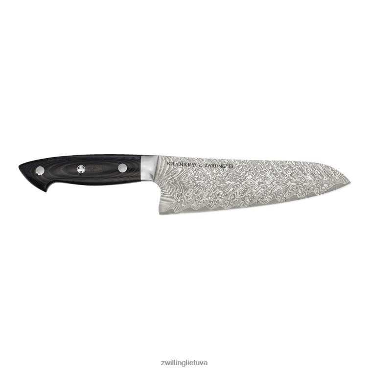 Zwilling kramer - euroline nerūdijančio damasko kolekcija 7 colių, smulkiu kraštu Santoku peilis stalo įrankiai 8X8Z2X129