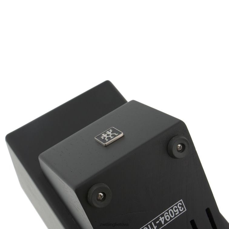 Zwilling sandėliavimo uosis, guma, dvigubas juodas peilių blokas tuščias stalo įrankiai 8X8Z2X247