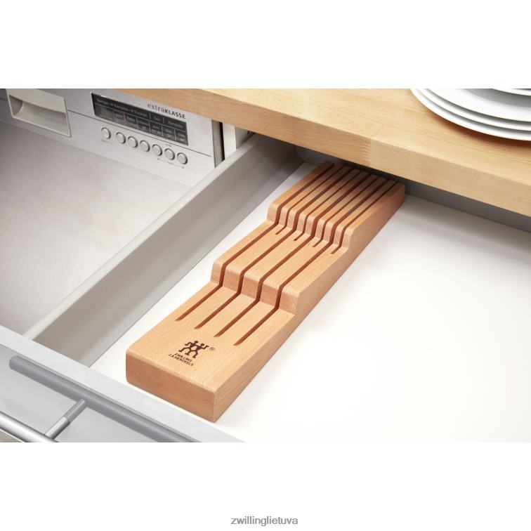 Zwilling saugojimo buko mediena, stalčių peilių tvarkyklė stalo įrankiai 8X8Z2X139