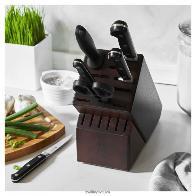 Zwilling Professional s 7 vnt, peilių blokų rinkinys, riešutas stalo įrankiai 8X8Z2X114