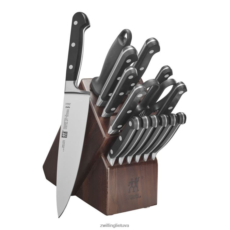 Zwilling profesionalus s 16 vnt, peilių blokų rinkinys, riešutas stalo įrankiai 8X8Z2X301