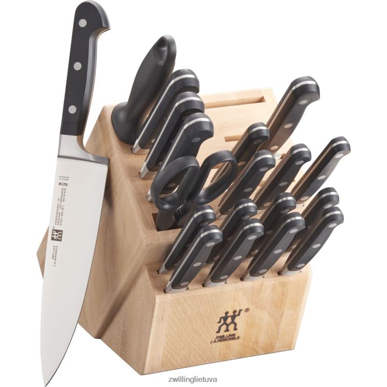 Zwilling profesionalus s 20 vnt, peilių blokų komplektas, natūralus stalo įrankiai 8X8Z2X62