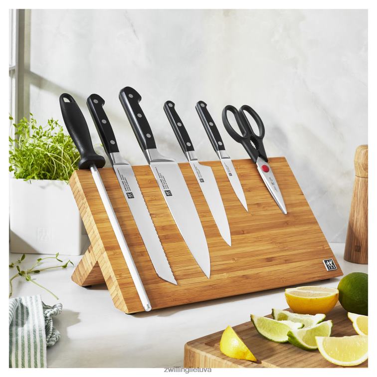 Zwilling profesionalus s 7 vnt, komplektas su bambukiniu magnetiniu molbertu stalo įrankiai 8X8Z2X422