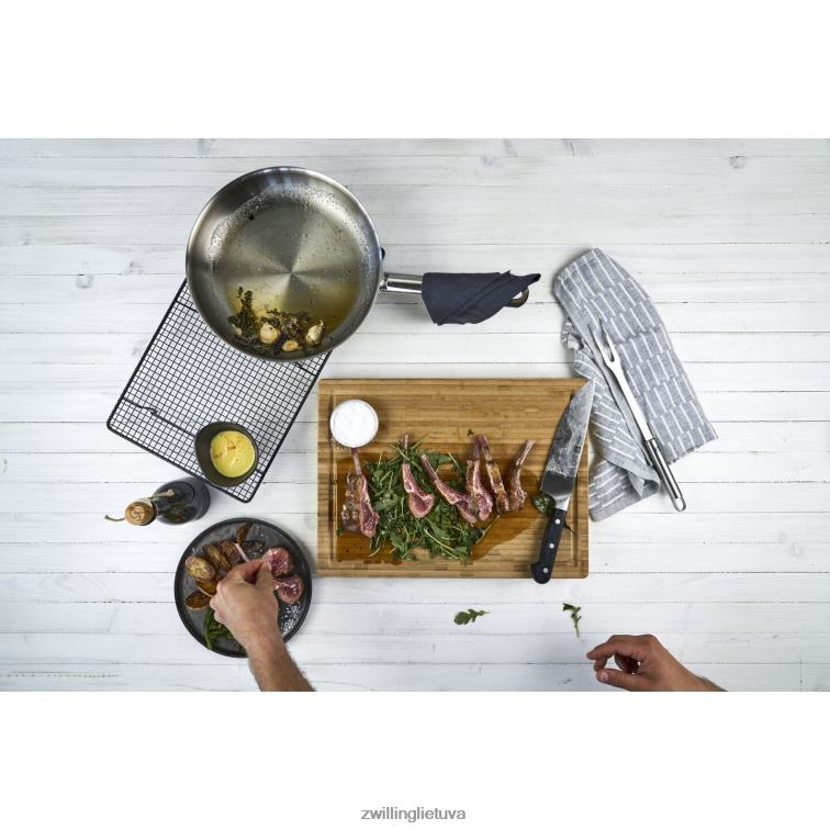 Zwilling pjaustymo lentos 14 colių x 10 colių pjaustymo lenta, bambukas stalo įrankiai 8X8Z2X27