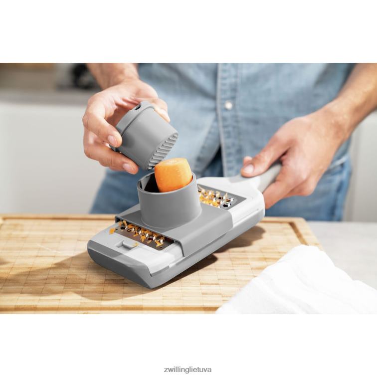 Zwilling z-cut multi tarka/mandolina, pilka stalo įrankiai 8X8Z2X530