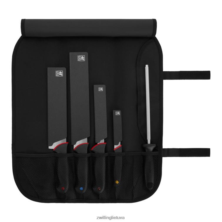 Zwilling būtinas 6 vnt kulinarinių mokyklinių peilių rinkinys su ašmenų apsaugais stalo įrankiai 8X8Z2X237
