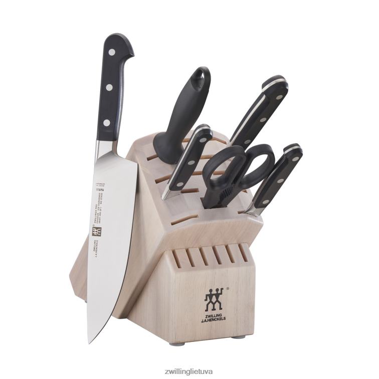Zwilling pro 7 vnt, peilių blokų rinkinys, baltas stalo įrankiai 8X8Z2X96