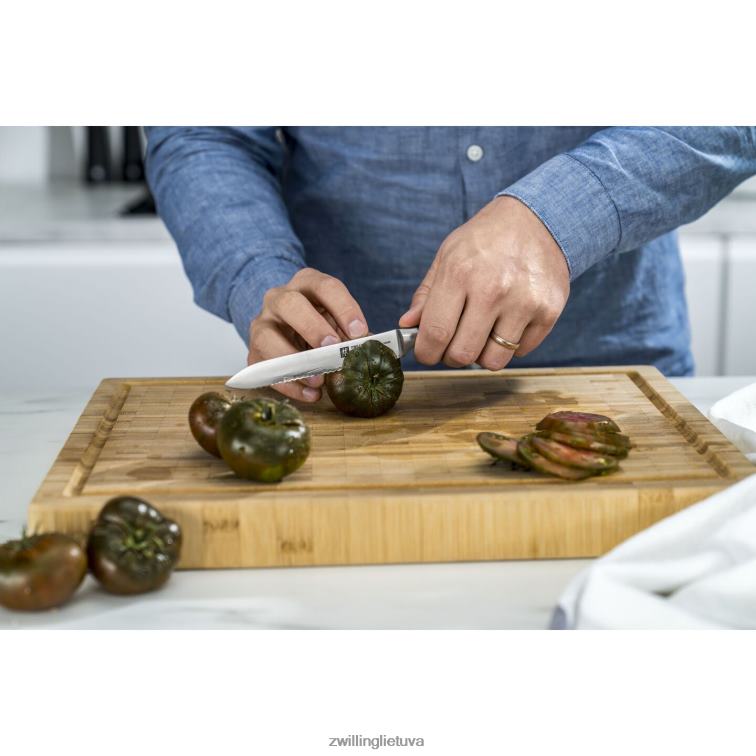 Zwilling visos * žvaigždės 5 colių, naudingasis peilis, juodas matinis stalo įrankiai 8X8Z2X334