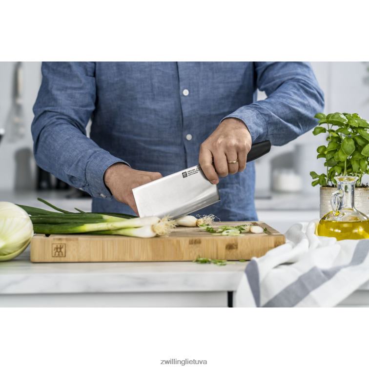 Zwilling visos * žvaigždės 7 colių, kiniškas šefo peilis, juodas matinis stalo įrankiai 8X8Z2X215