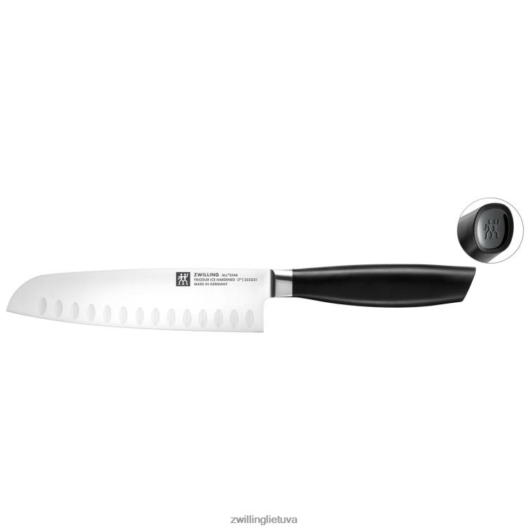 Zwilling visos * žvaigždės 7 colių, santoku, juodos matinės stalo įrankiai 8X8Z2X313