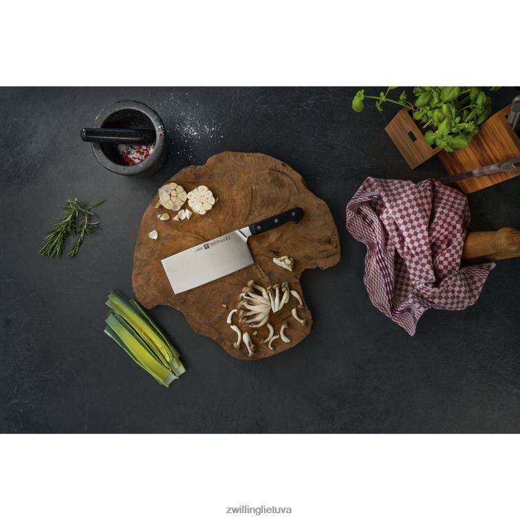 Zwilling Pro 7 colių kiniškas šefo peilis / daržovių pjaustyklė stalo įrankiai 8X8Z2X17