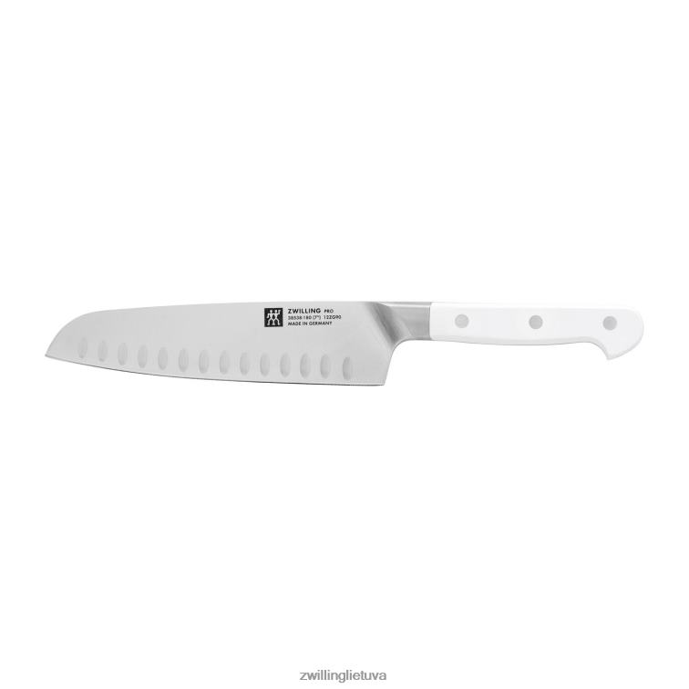 Zwilling Pro le blanc 7 colių, tuščiavidurio krašto plonas Santoku peilis stalo įrankiai 8X8Z2X212