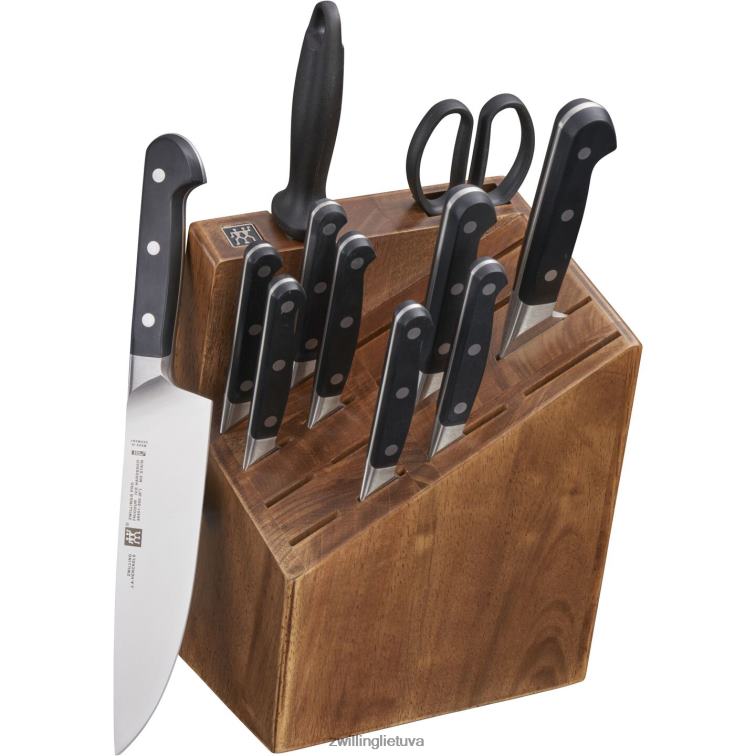 Zwilling pro 12 vnt, peilių blokų rinkinys, ruda stalo įrankiai 8X8Z2X226