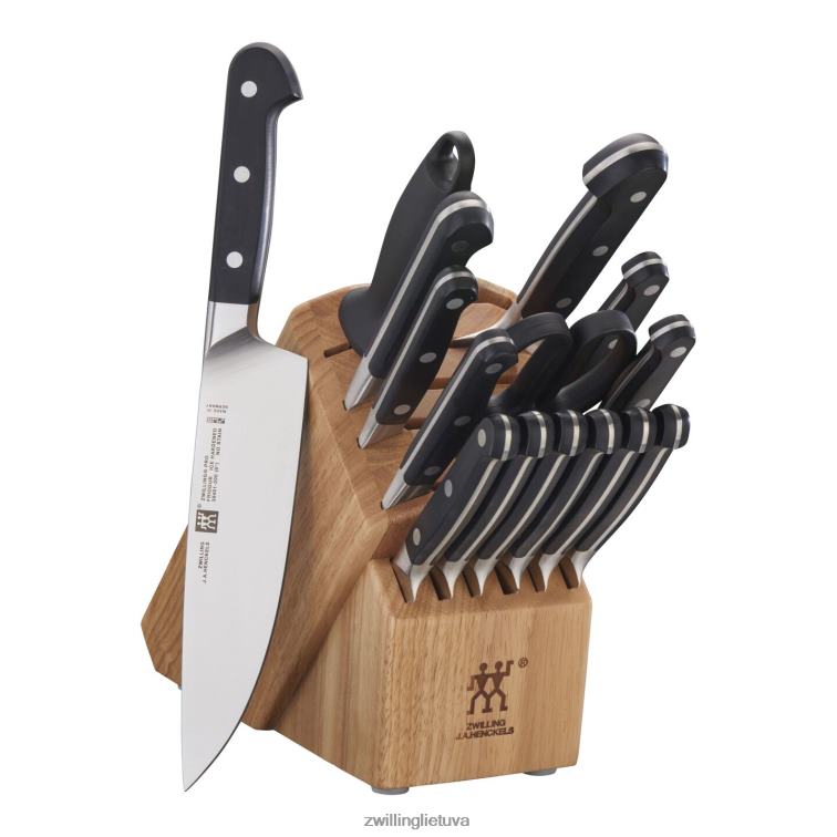 Zwilling pro 16 vnt, peilių blokų rinkinys, natūralus stalo įrankiai 8X8Z2X32