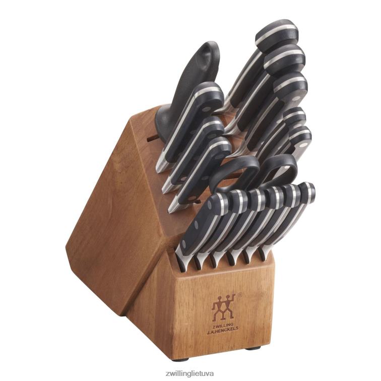 Zwilling pro 17 vnt, peilių blokų rinkinys, natūralus stalo įrankiai 8X8Z2X202