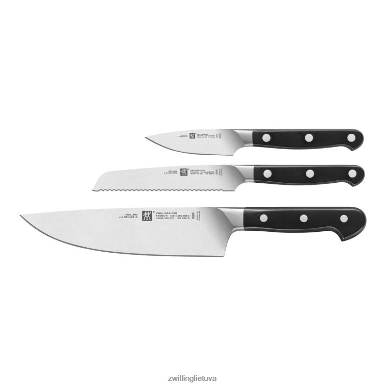 Zwilling pro 3 vnt, starterio peilių rinkinys stalo įrankiai 8X8Z2X22