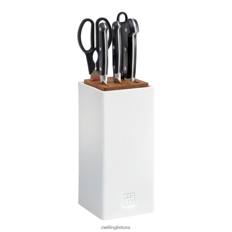 Zwilling pro 6 vnt, blokelių rinkinys keraminiame bloke stalo įrankiai 8X8Z2X246