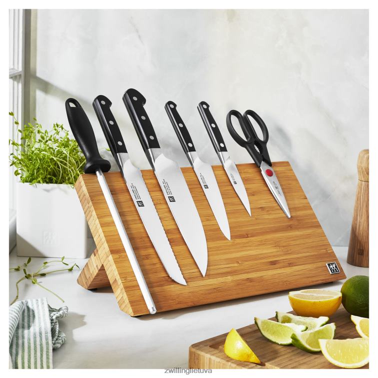 Zwilling pro 7 vnt, komplektas su bambukiniu magnetiniu molberto blokeliu, bambukas stalo įrankiai 8X8Z2X406