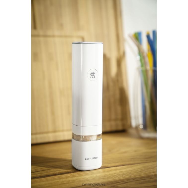 Zwilling enfinigy elektrinis druskos/pipirų malūnas, baltas virtuvė 8X8Z2X550