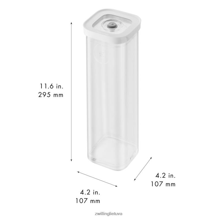 Zwilling Fresh & Save Cube konteinerių rinkinys 4s, 1,75 qt, skaidrus-baltas virtuvė 8X8Z2X490