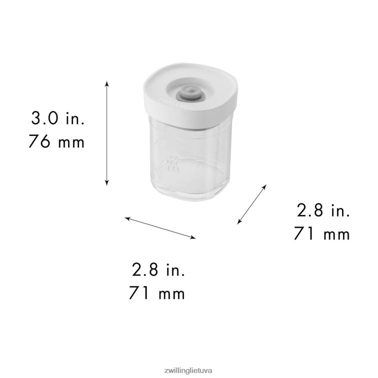 Zwilling Fresh & Save Cube prieskonių rinkinys , xs / 3 vnt, skaidrus-baltas virtuvė 8X8Z2X465