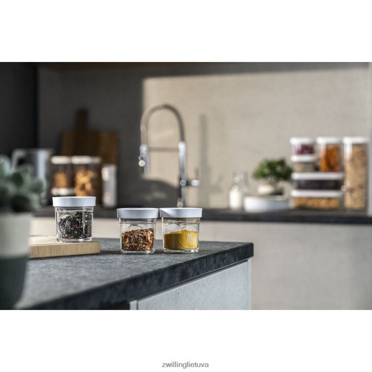 Zwilling Fresh & Save Cube prieskonių rinkinys , xs / 3 vnt, skaidrus-baltas virtuvė 8X8Z2X465