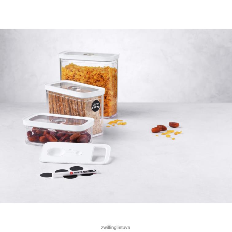 Zwilling Fresh & Save kubo konteinerių rinkinys, m / 5 vnt, skaidrus-baltas virtuvė 8X8Z2X460