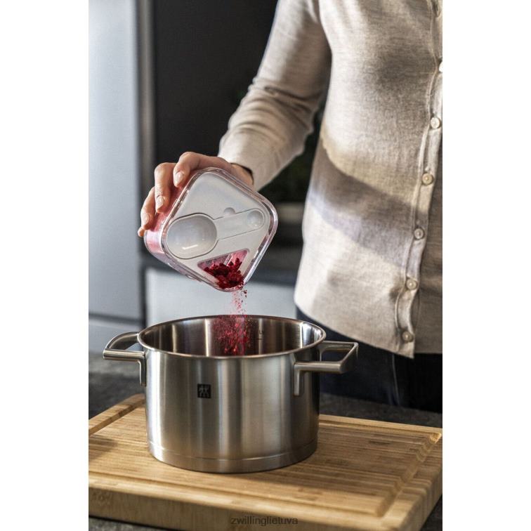 Zwilling Fresh & save kubo konteinerių rinkinys su vakuuminiu siurbliu, mažas, 7 vnt., skaidrus-baltas virtuvė 8X8Z2X525