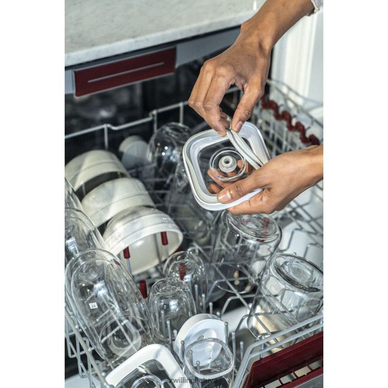 Zwilling Fresh & save kubo konteinerių rinkinys su vakuuminiu siurbliu, vidutinis, 6 vnt., skaidrus-baltas virtuvė 8X8Z2X478