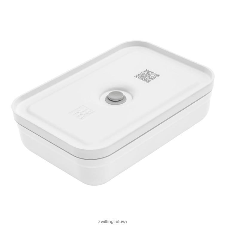 Zwilling fresh & save l plokščia vakuuminė priešpiečių dėžutė, plastikinė, baltai pilka virtuvė 8X8Z2X514