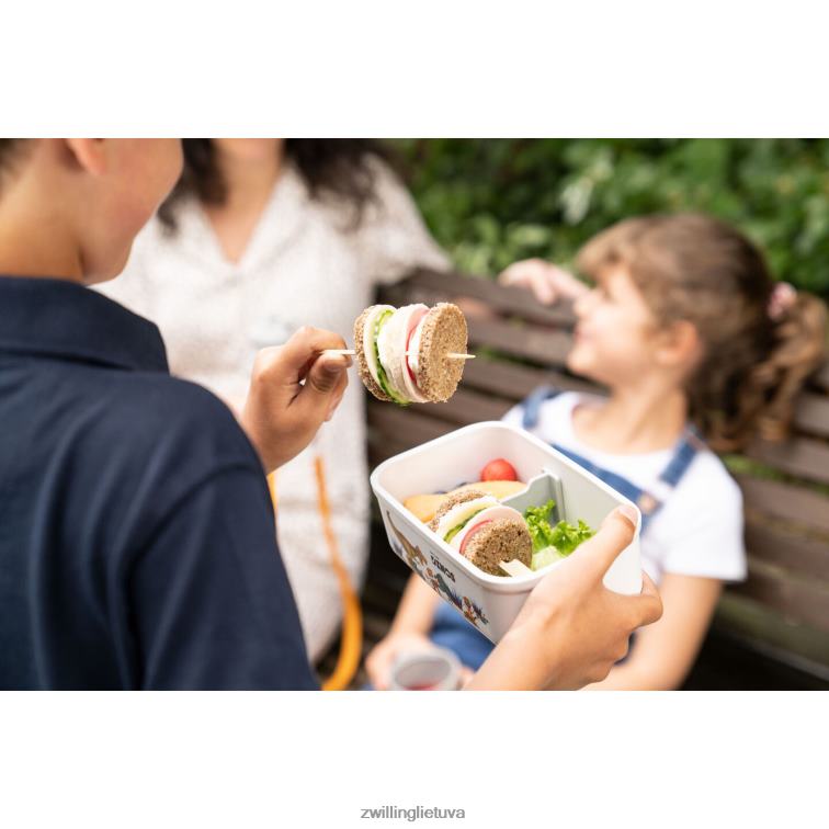 Zwilling fresh & save m dinos vakuuminė priešpiečių dėžutė, plastikinė, baltai pilka virtuvė 8X8Z2X512