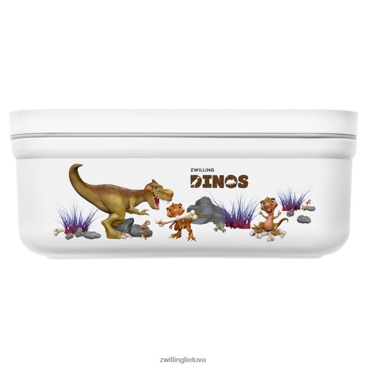 Zwilling fresh & save m dinos vakuuminė priešpiečių dėžutė, plastikinė, baltai pilka virtuvė 8X8Z2X512