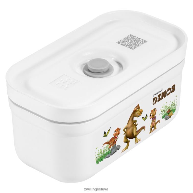 Zwilling fresh & save s dinos vakuuminė priešpiečių dėžutė, plastikinė, baltai pilka virtuvė 8X8Z2X511