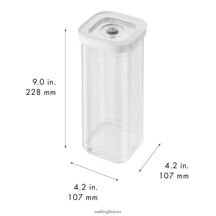 Zwilling šviežių ir išsaugotų kubelių konteineris 3s, 1,25 qt, skaidrus-baltas virtuvė 8X8Z2X499