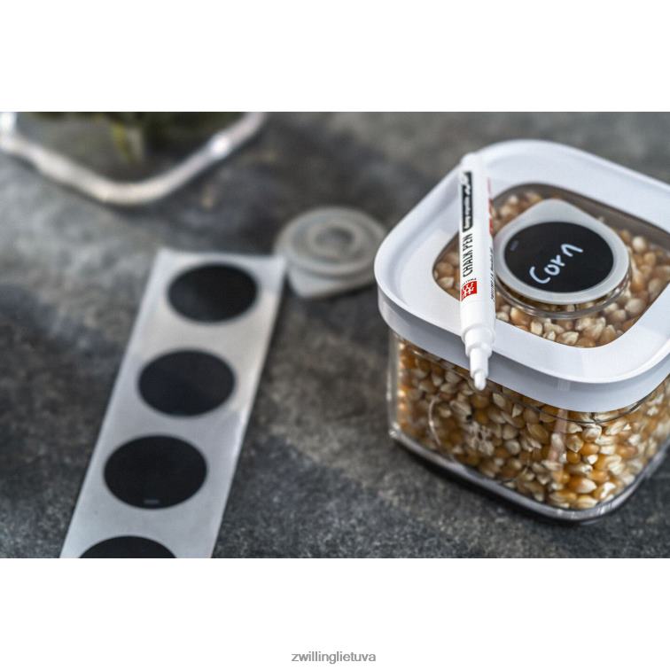 Zwilling šviežias ir taupomas kubas silikoninis etikečių rinkinys su kreidos žymekliu, 11 vnt virtuvė 8X8Z2X480