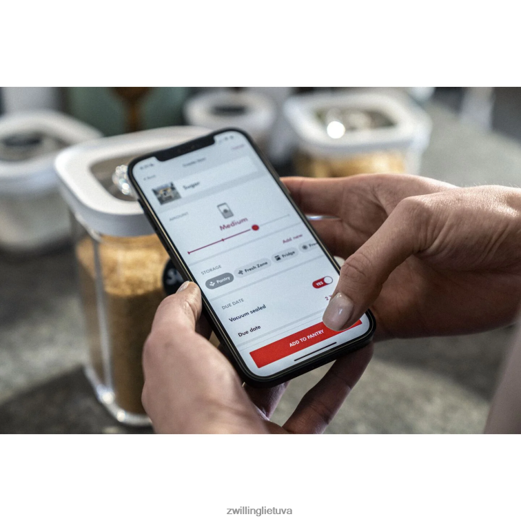 Zwilling šviežias ir taupomas kubo konteineris 3 m, 3 qt, skaidrus-baltas virtuvė 8X8Z2X468