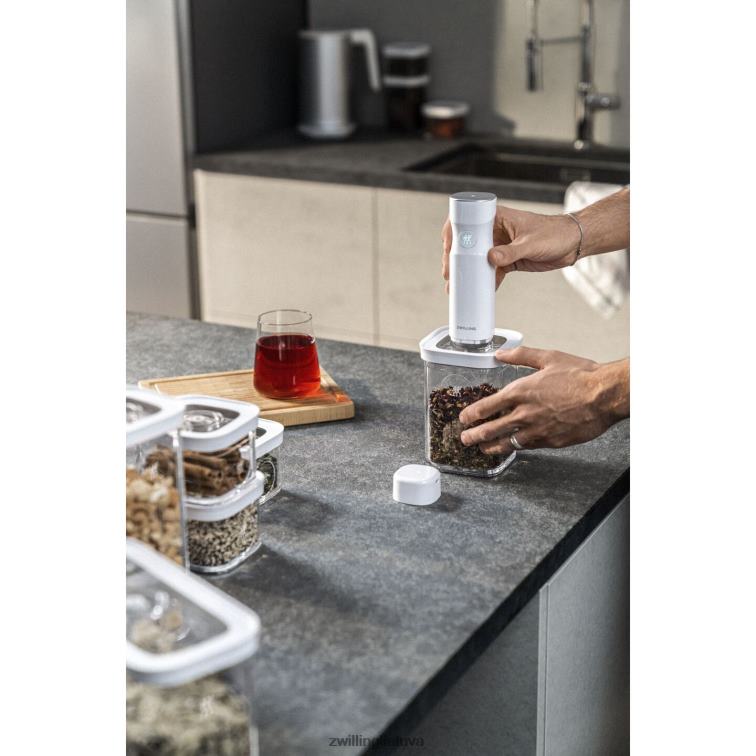 Zwilling šviežias ir taupomas kubo konteineris l, 1,75 qt, skaidrus-baltas virtuvė 8X8Z2X475