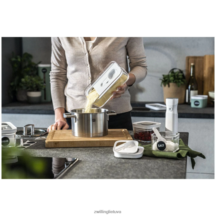 Zwilling šviežias ir taupomas kubo konteineris m, 0,75 qt, skaidrus-baltas virtuvė 8X8Z2X479