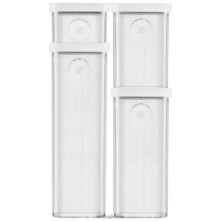Zwilling šviežias ir taupomas kubo konteineris s, 0,35 qt, skaidrus-baltas virtuvė 8X8Z2X481